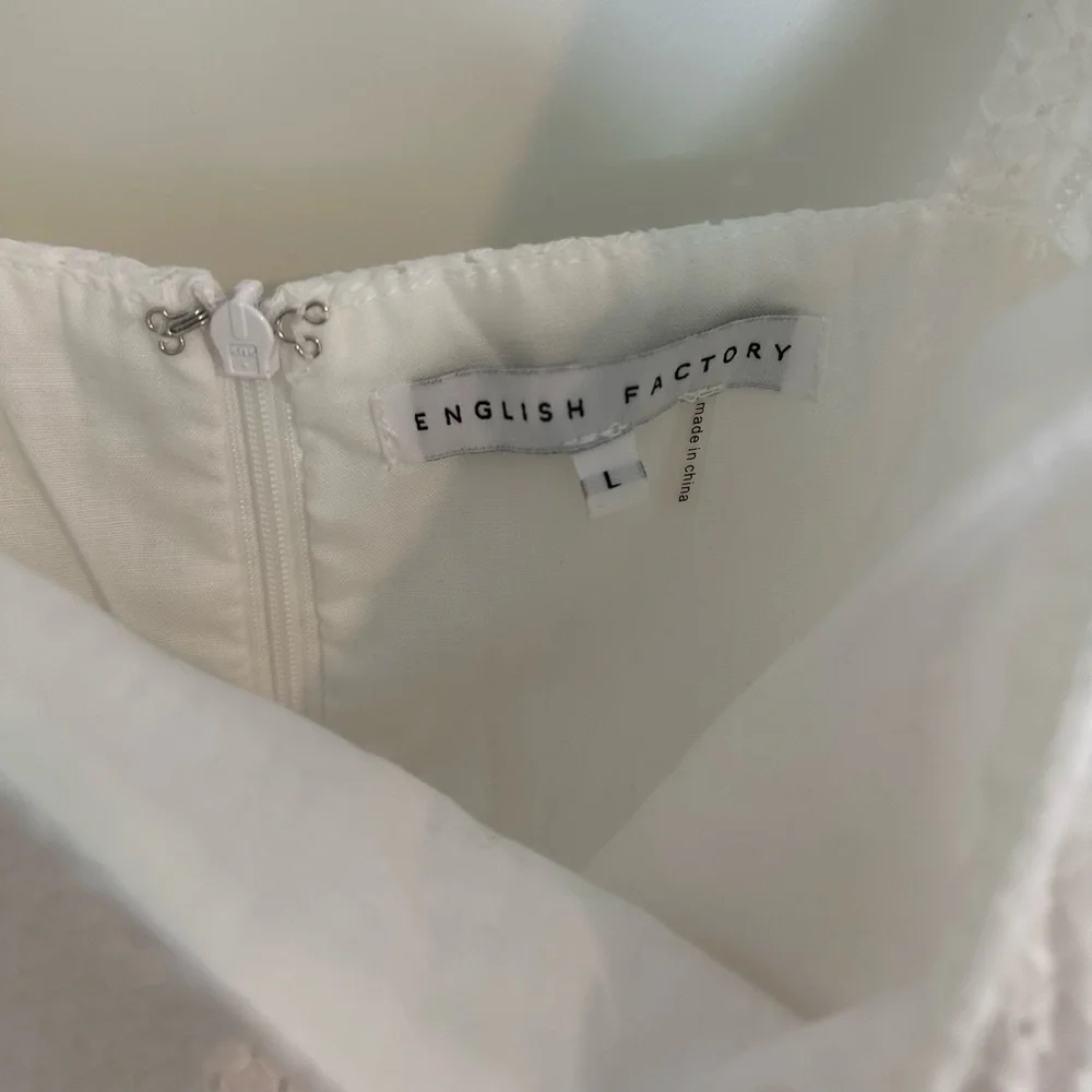 English Factory White Eyelet Dress